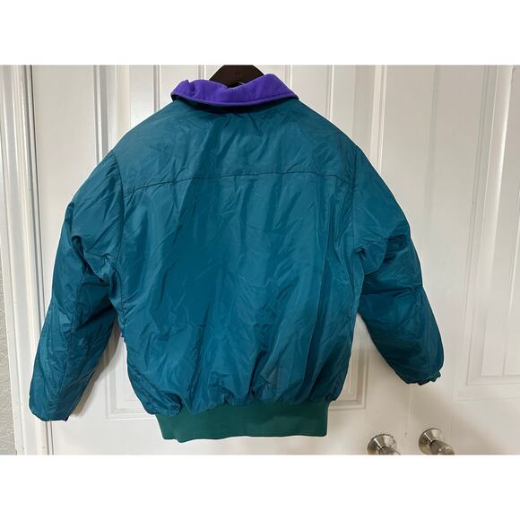 Columbia Reversible Retro 80s 90s Crop Ski Down Puffer Jacket Women M Gorpcore - Picture 9 of 11